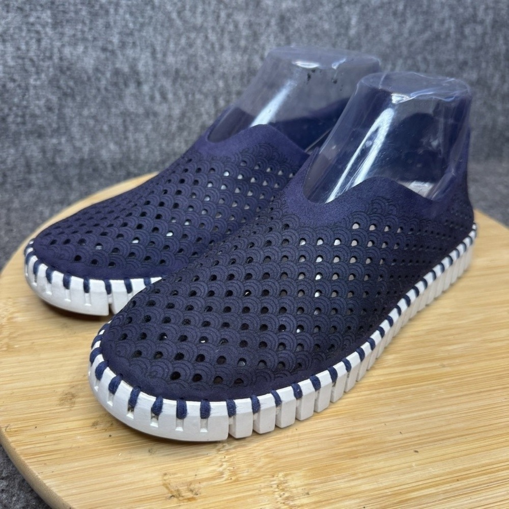 Ilse Jacobsen Shoes Womens Size 36 Tulip Slip On Scallop Perforated Comfort Flat - Picture 8 of 9